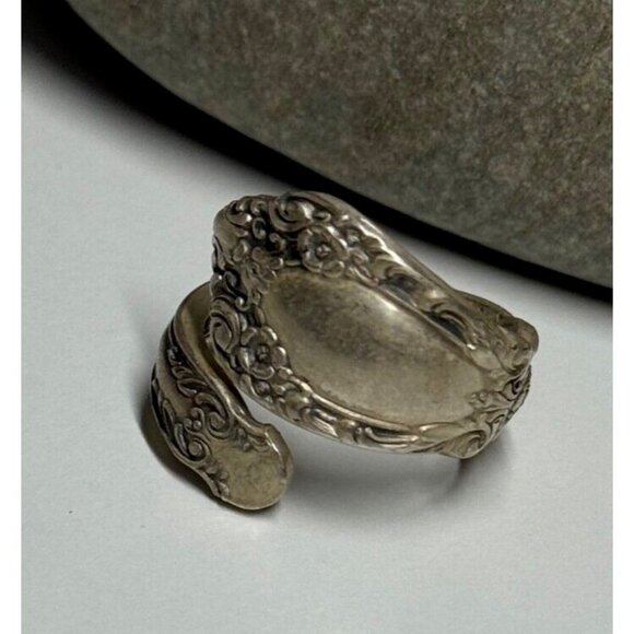 VINTAGE 925 STERLING SILVER RING SIZE 7 - Picture 9 of 9